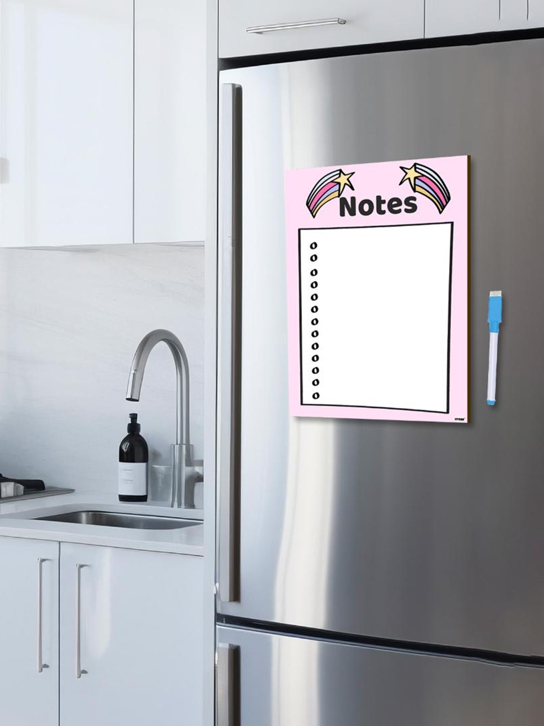 

CVANU White Printed Decorative Fridge Magnet