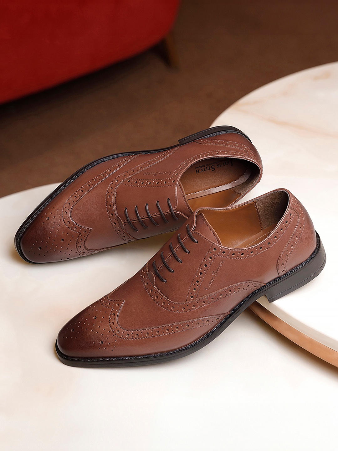 

Louis Stitch Men Tan Premium Egyptian Crust Leather Formal Brogues