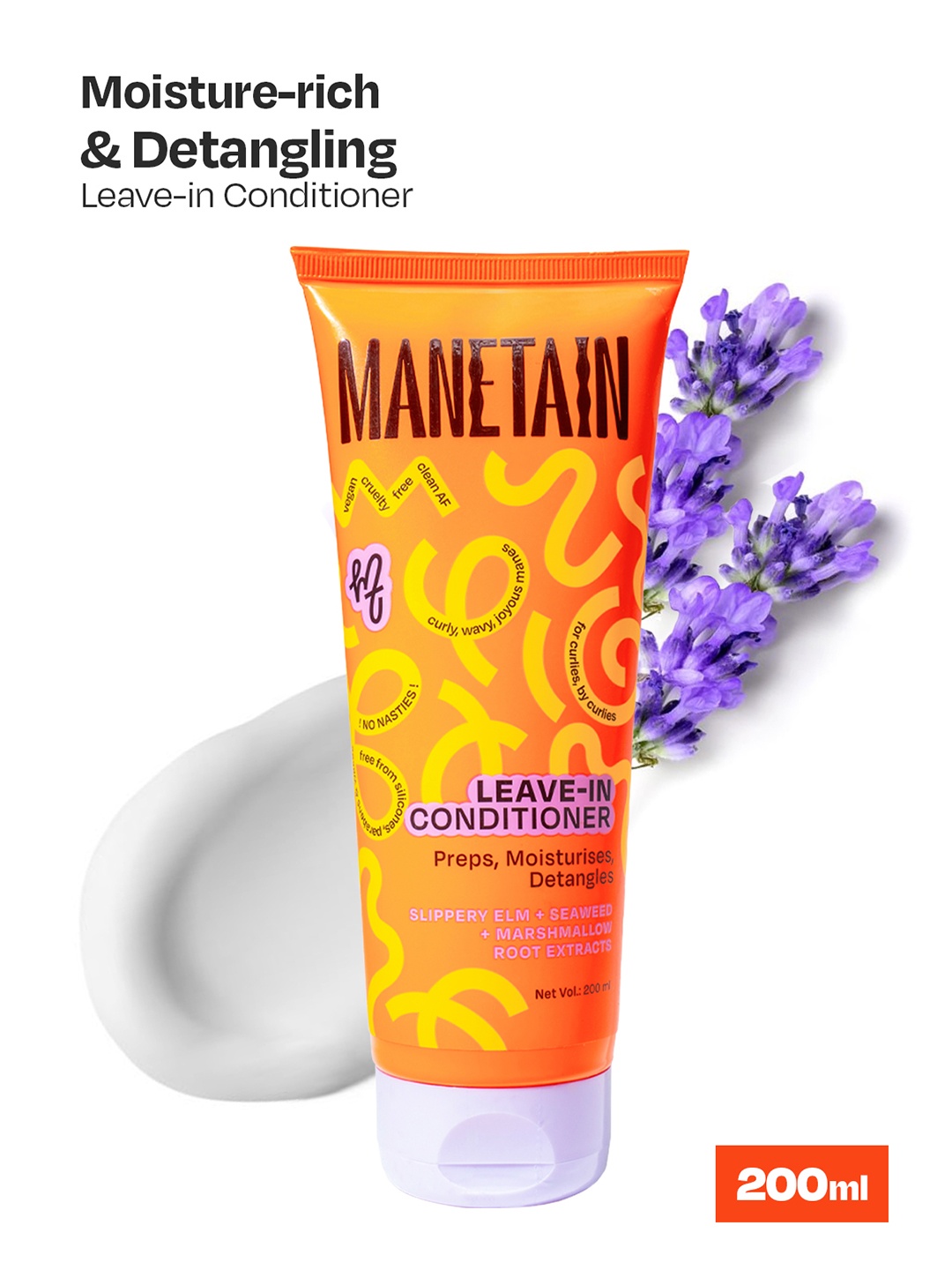 

MANETAIN Frizz Control Leave-In conditioner - 200 ml, Orange