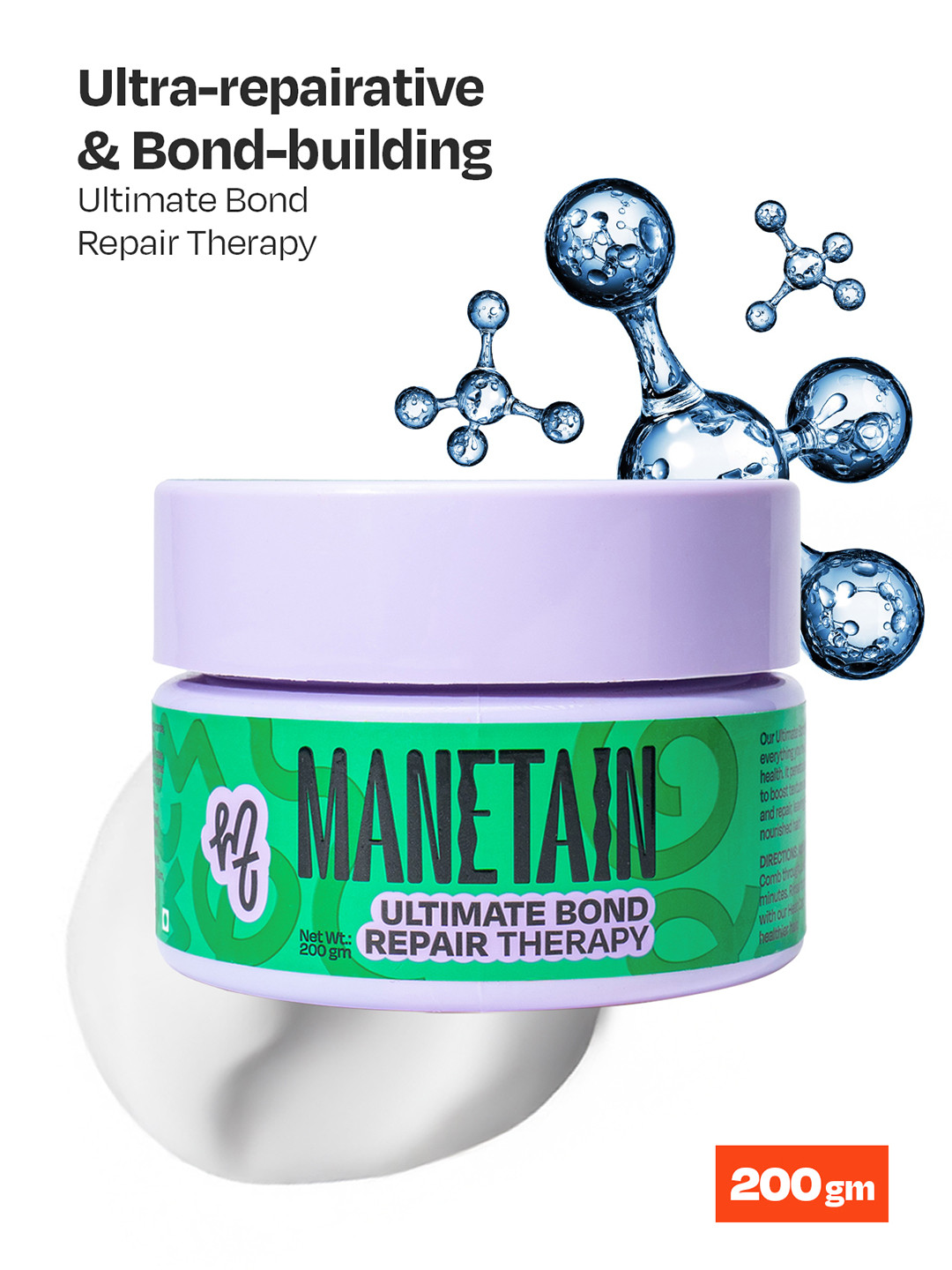 

MANETAIN Ultimate Bond Repair Therapy For Deep Nourishment - 200g, Green