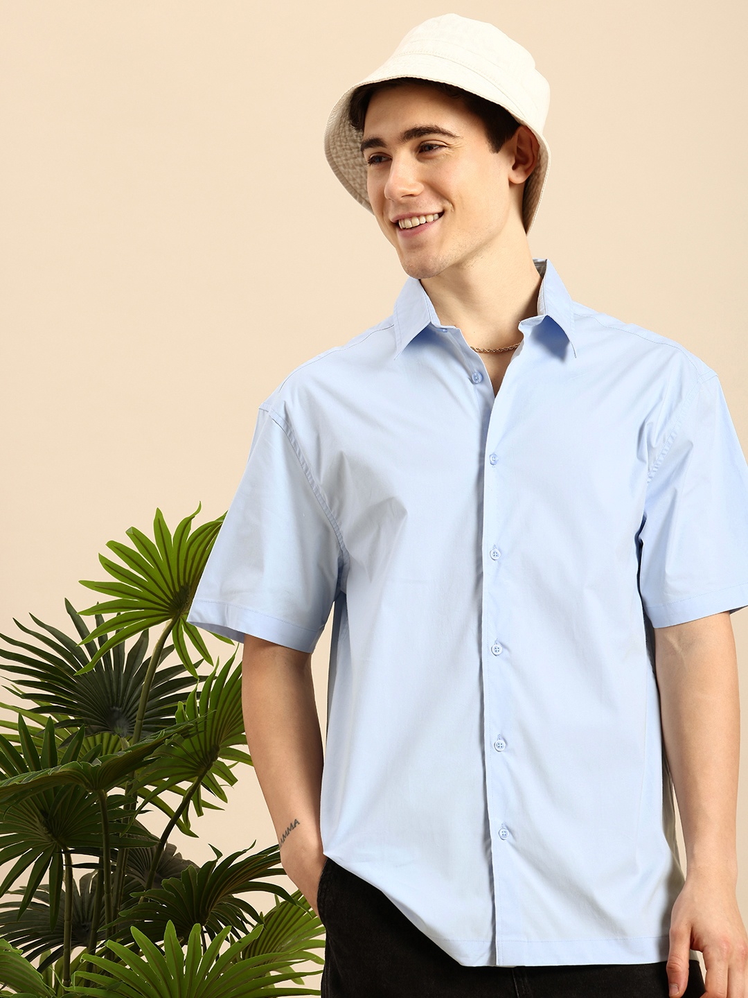 

Mast & Harbour Men Comfort Casual Shirt, Blue