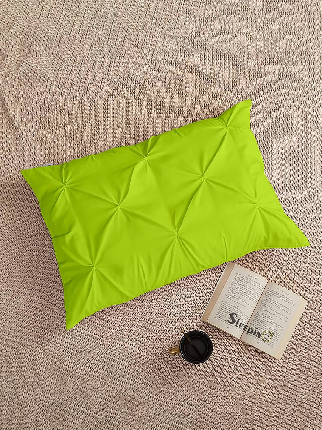 

Sleepino Green 8 Pieces Solid Linen Rectangle Pillow Covers