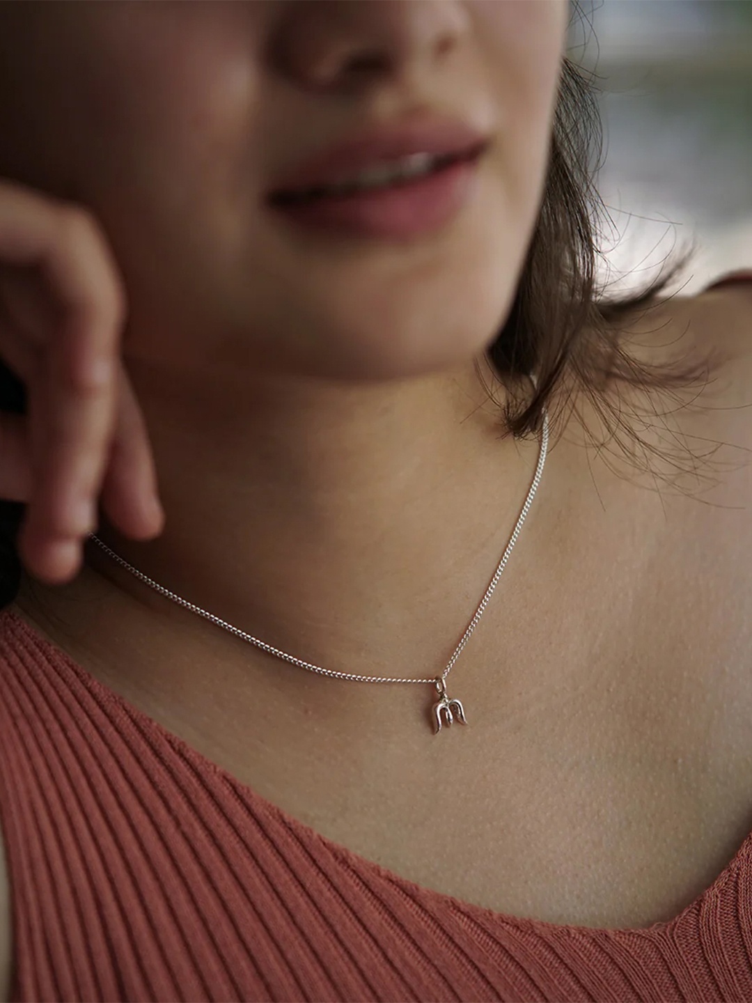 

House of Aadyaa Sterling Silver Pendants With Chains