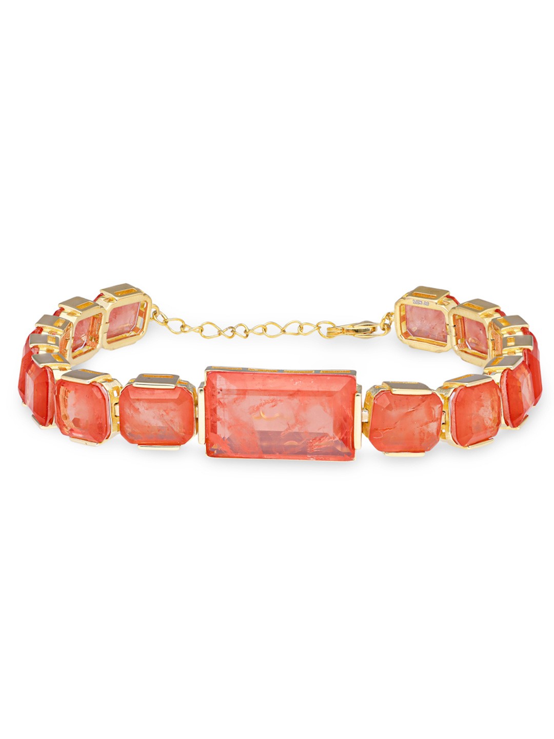 

MISS JO 925 Sterling Silver Gold-Plated Charm Bracelet