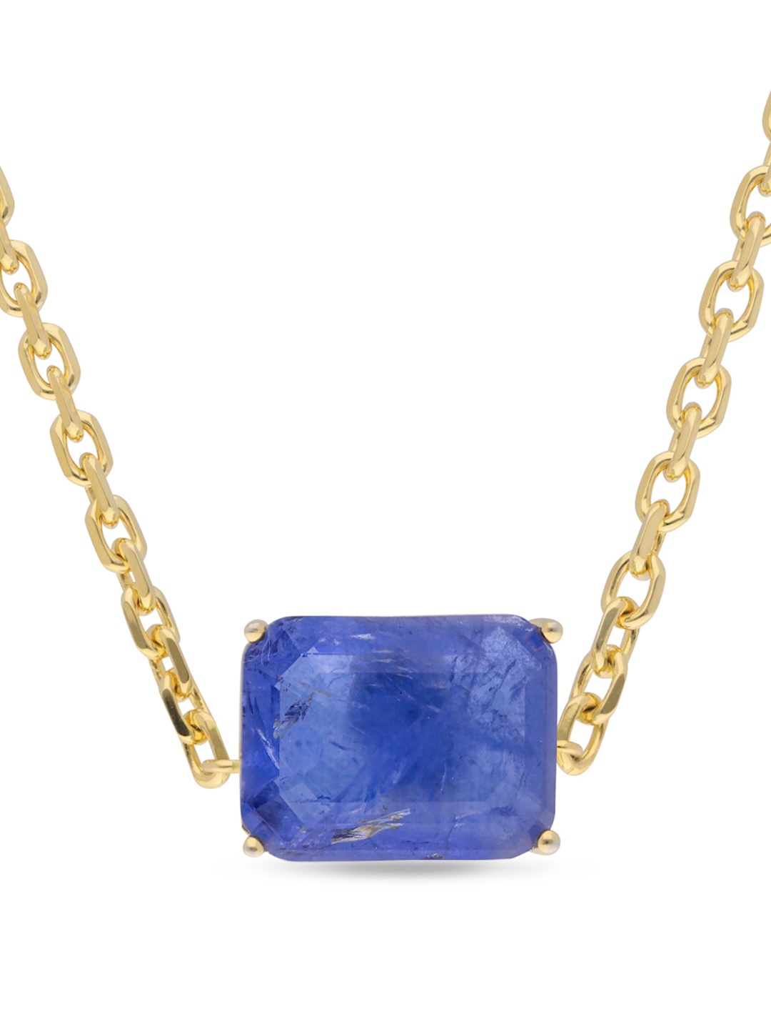 

MISS JO 925 Sterling Silver Gold-Plated Stone-Studded Chain