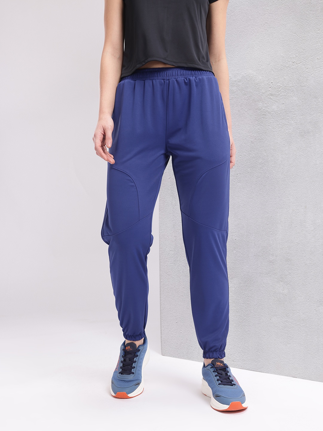 

HRX by Hrithik Roshan Women Paneled Rapid-Dry Training Track Pants, Blue