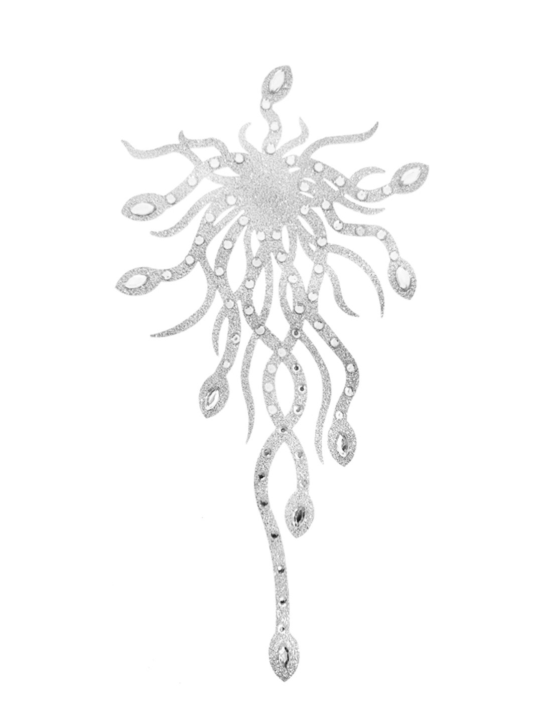 

Comet Busters Body Jewel Temporary Tattoo, Silver