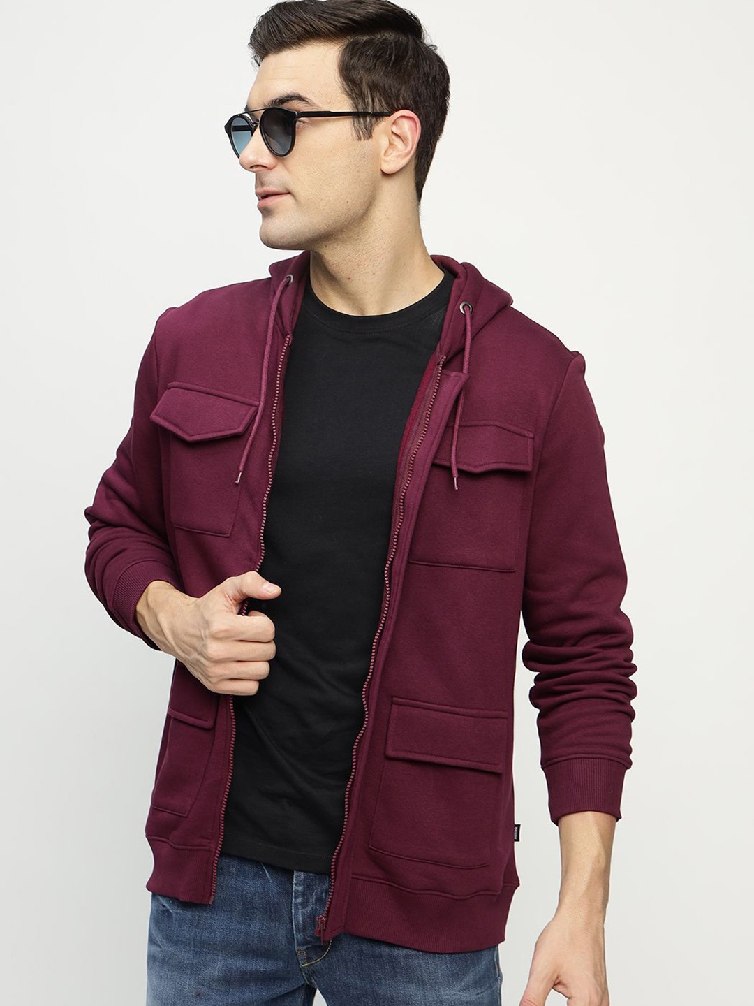 

Hancock Hooded Anti Odour Fleece Tailored Jacket, Burgundy