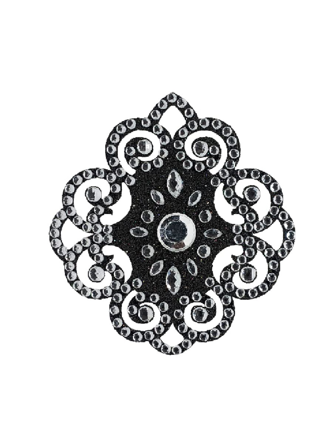 

Comet Busters Body Jewel Handcrafted Ethnic Motif Temporary Tattoo, Black