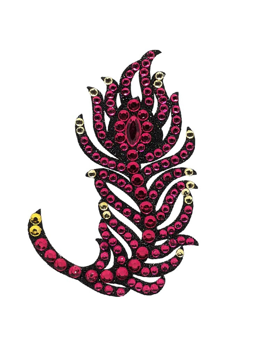 

Comet Busters Body Jewel Handcrafted Floral Temporary Tattoo, Maroon