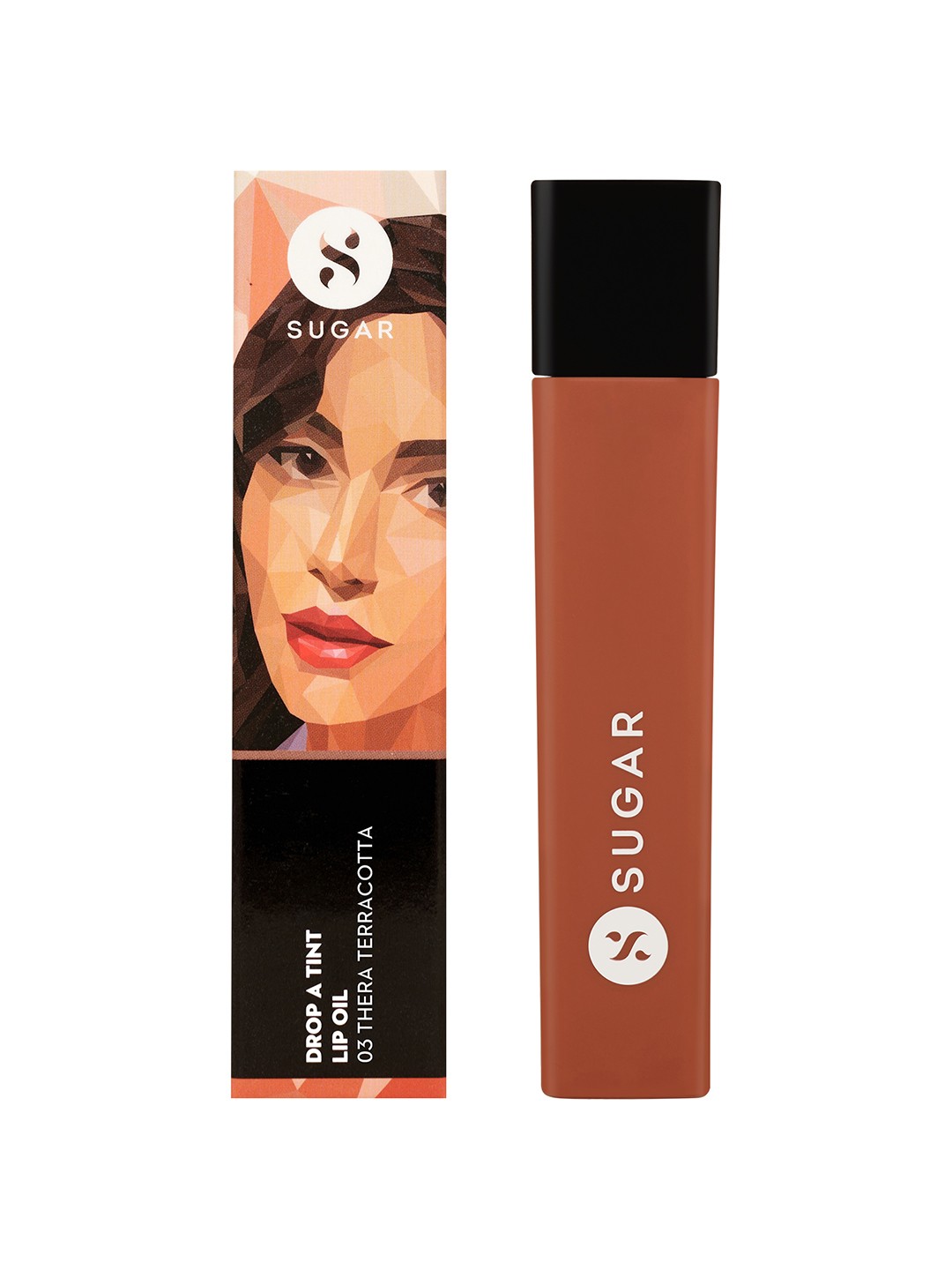

SUGAR Drop A Tint Lip Oil- 4 ml- 03 Thera Terracotta, Brown