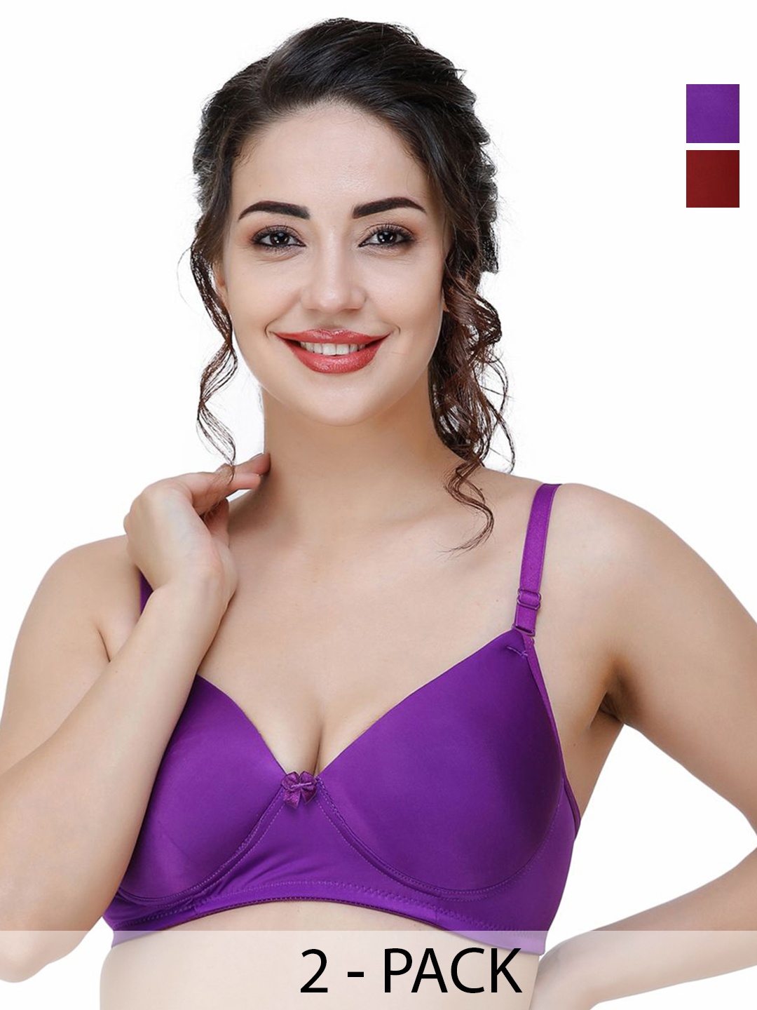 

College Girl Bra Full Coverage Lightly Padded, Purple