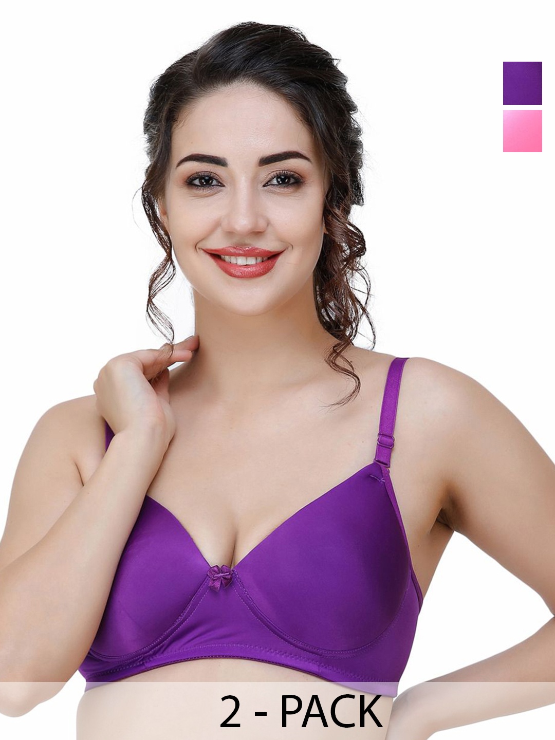 

College Girl Bra Full Coverage Lightly Padded, Purple