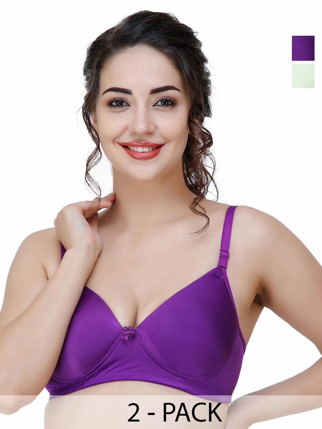 

College Girl Bra Full Coverage Lightly Padded, Purple