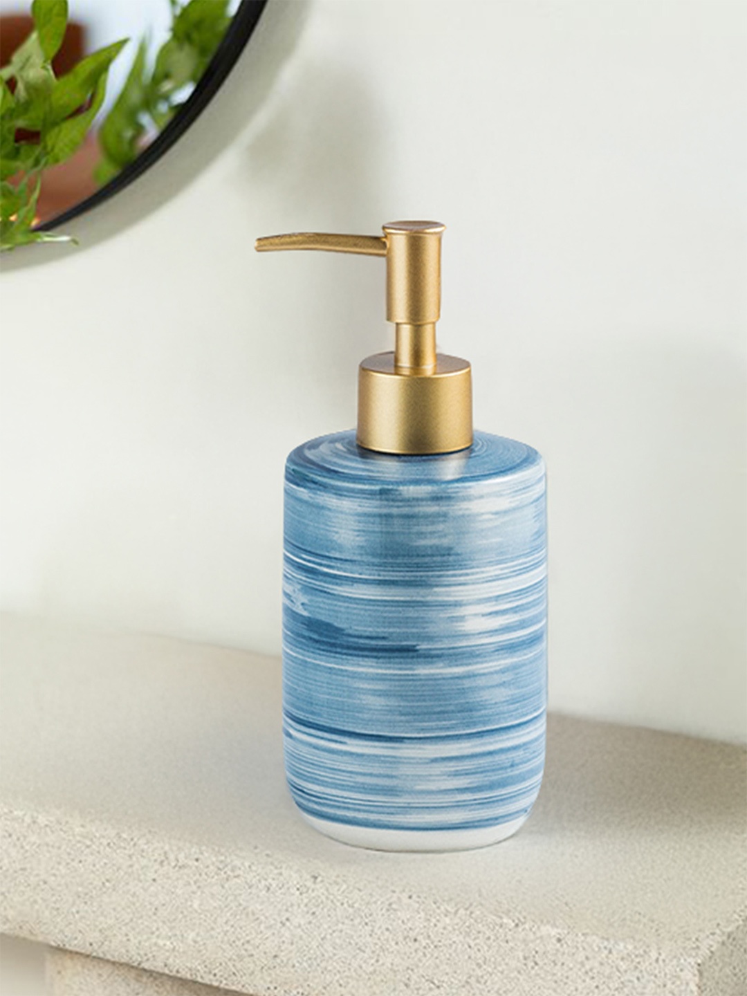 

The Better Home Blue & White Ceramic Soap Dispenser 350ml