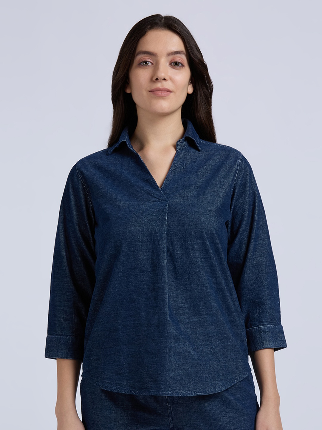 

Pepe Jeans Women Opaque Casual Shirt, Blue