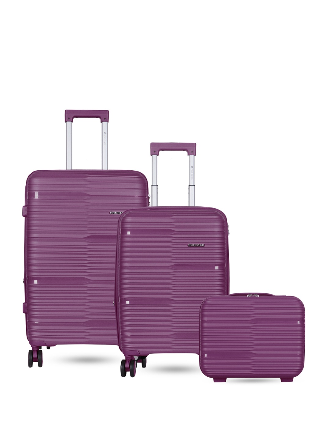 

Polo Class Set Of 2 Hard-Sided Large & Medium Trolley Bag, Purple