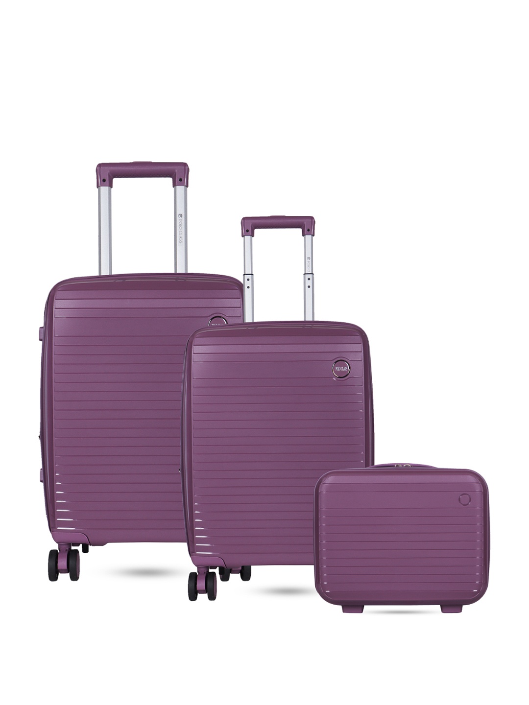 

Polo Class Unisex Purple Set Of 2 Hard-Sided Medium & Cabin Trolley Bag