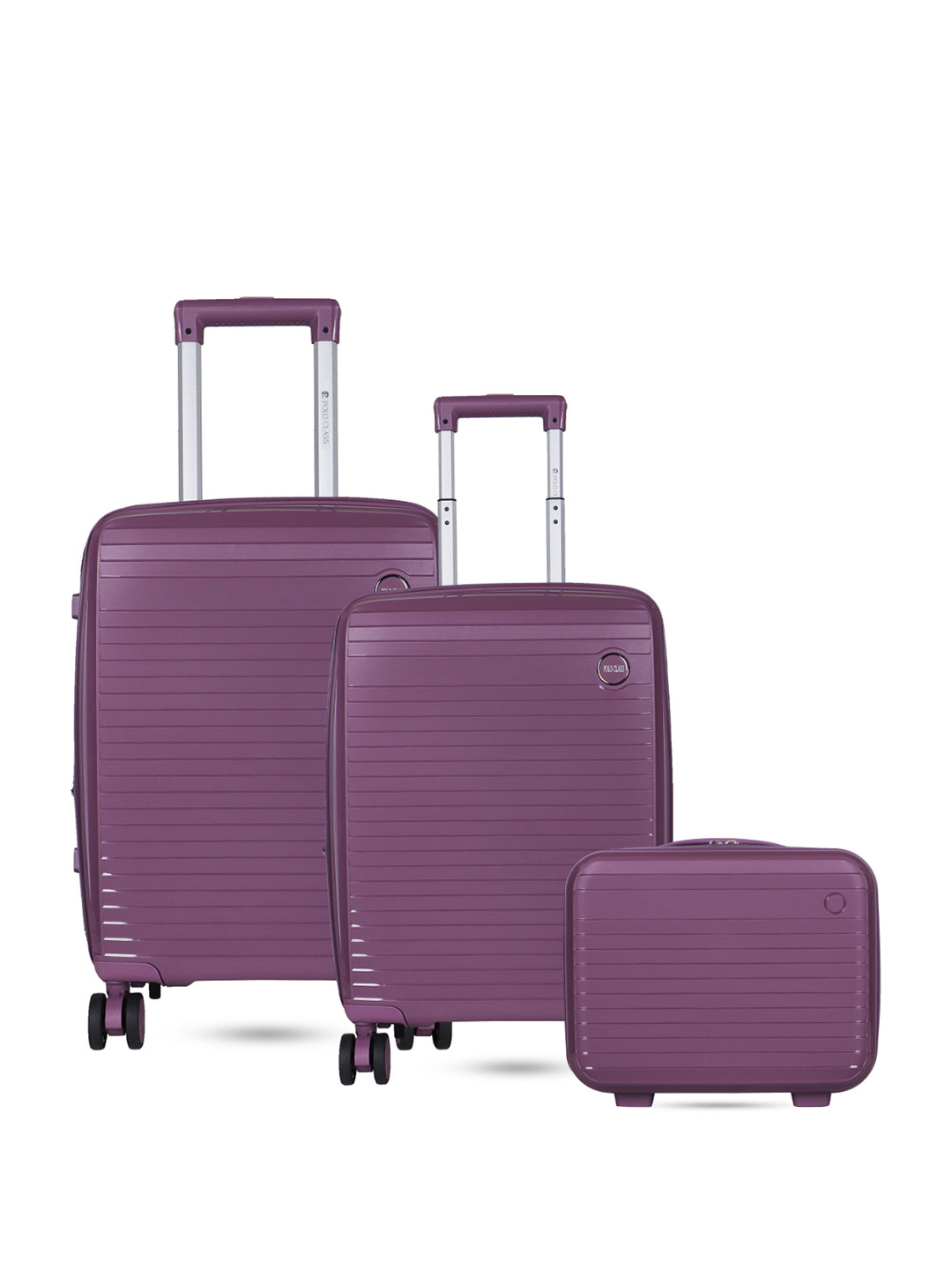 

Polo Class Set Of 2 Hard-Sided Large & Medium Trolley Bag, Purple