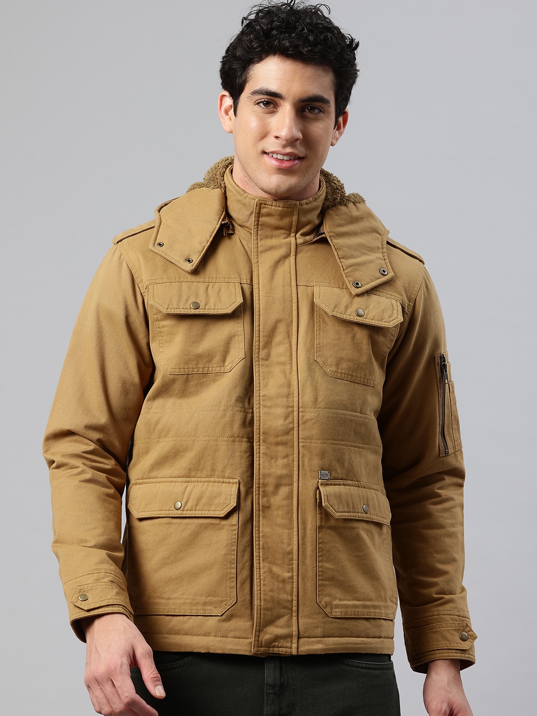 

Pierre Carlo Men Tailored Jacket, Tan