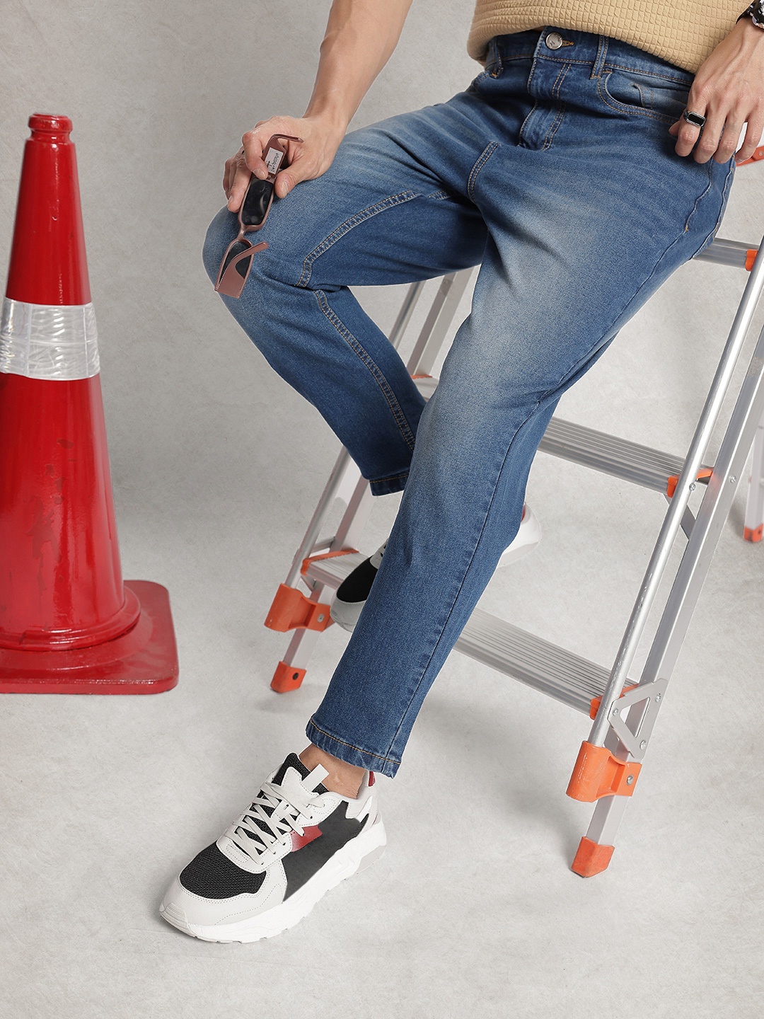 

WROGN Men Slim Fit Light Fade Stretchable Jeans, Blue