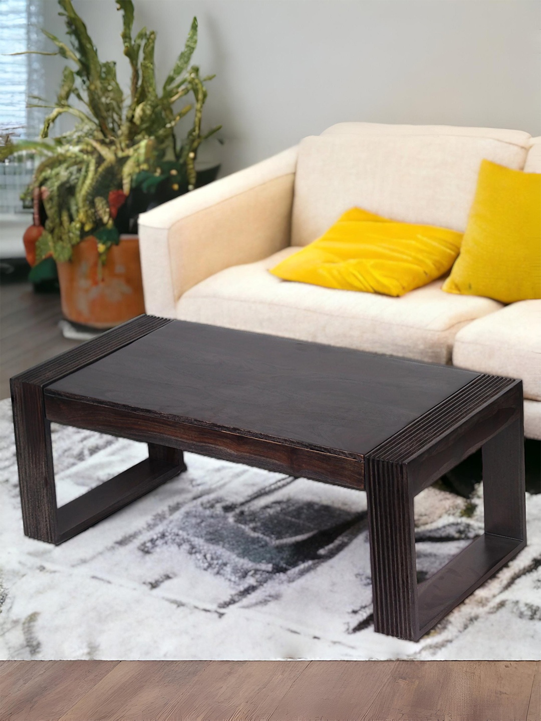 

Ikiriya Black Textured Wooden Coffee Table