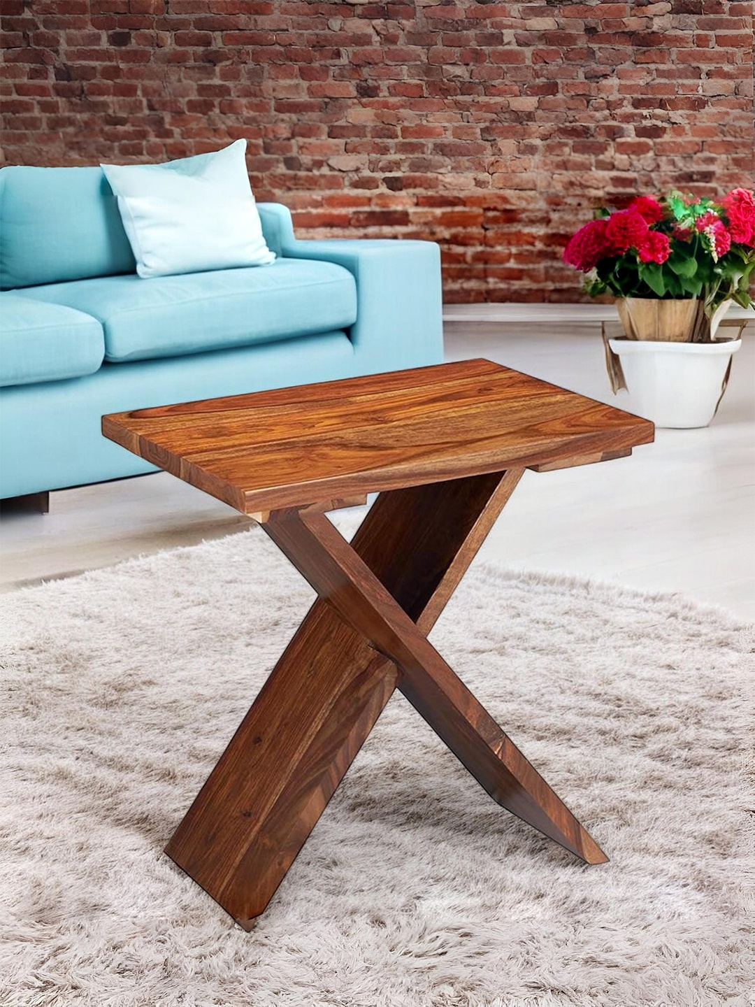 

Ikiriya Coffee Brown Rectangle Wood Contemporary Coffee Table