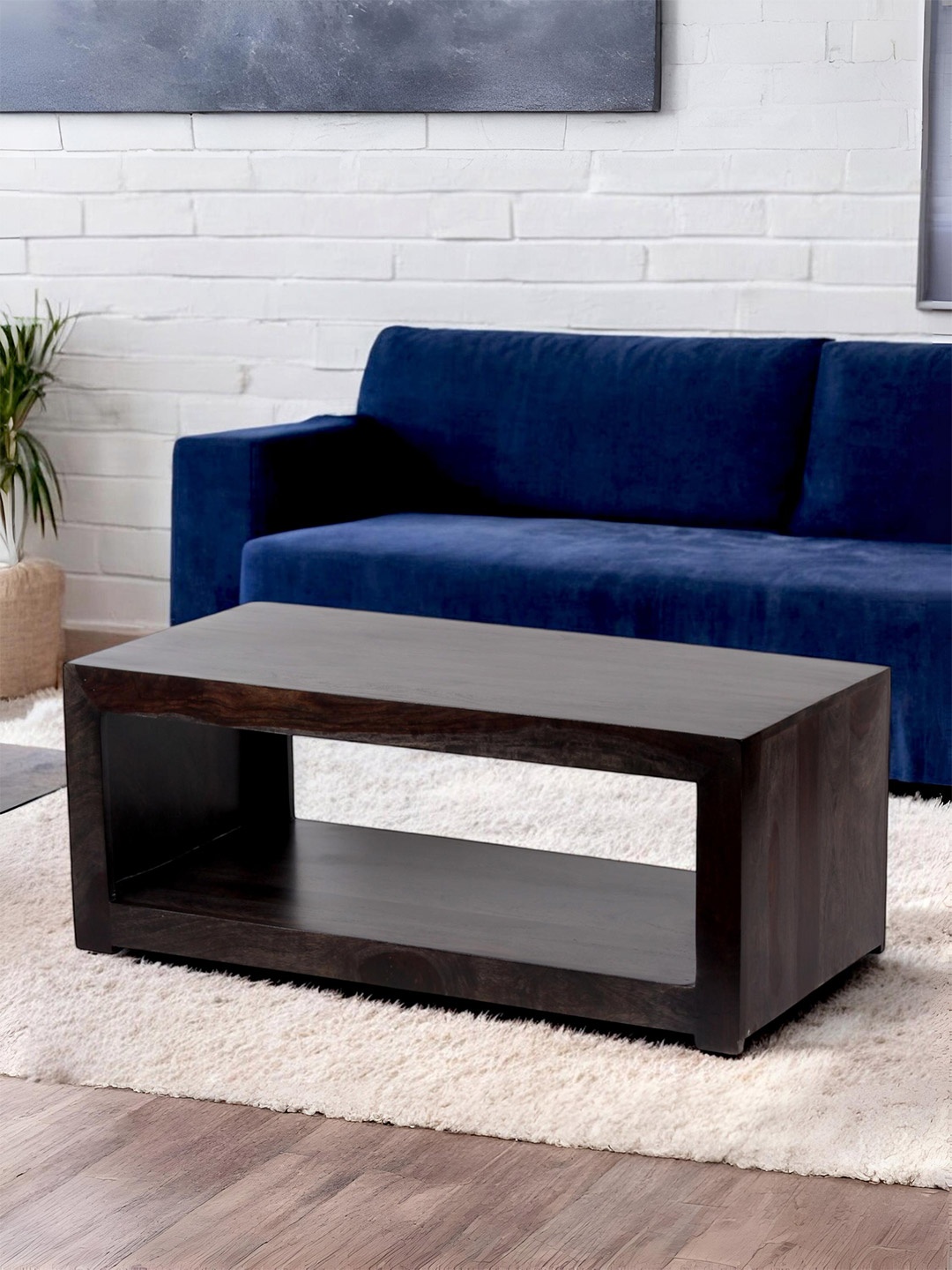 

Ikiriya Black Rectangle Wood Contemporary Coffee Table