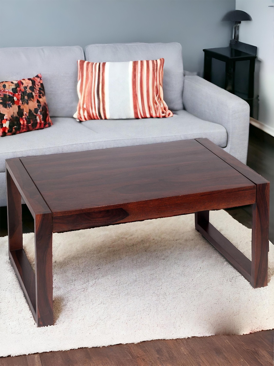 

Ikiriya Red Rectangle Wood Contemporary Coffee Table