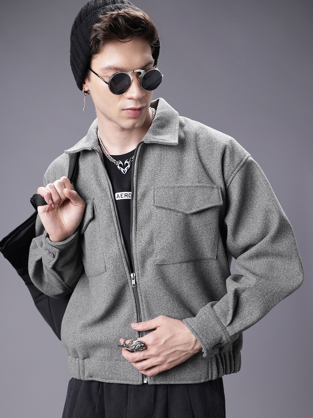 

SOKO STREET Tailored Jacket, Grey