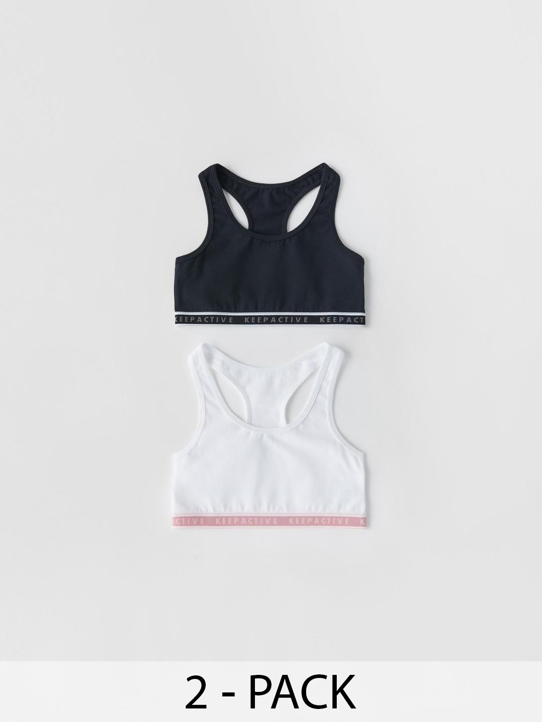 

ZARA Girls Pack of 2 Bra, White