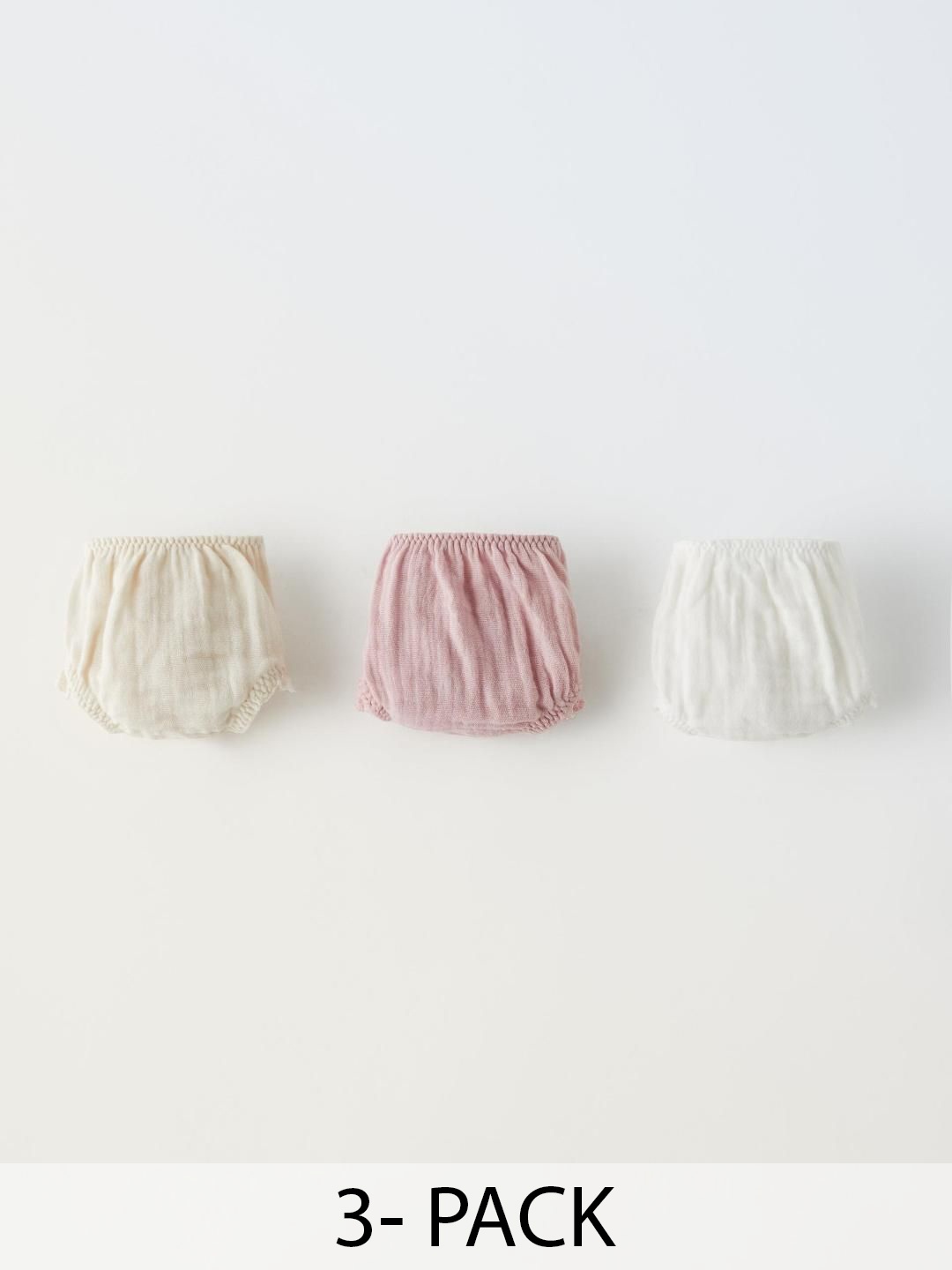 

ZARA Girls Pack of 3 Briefs, Pink