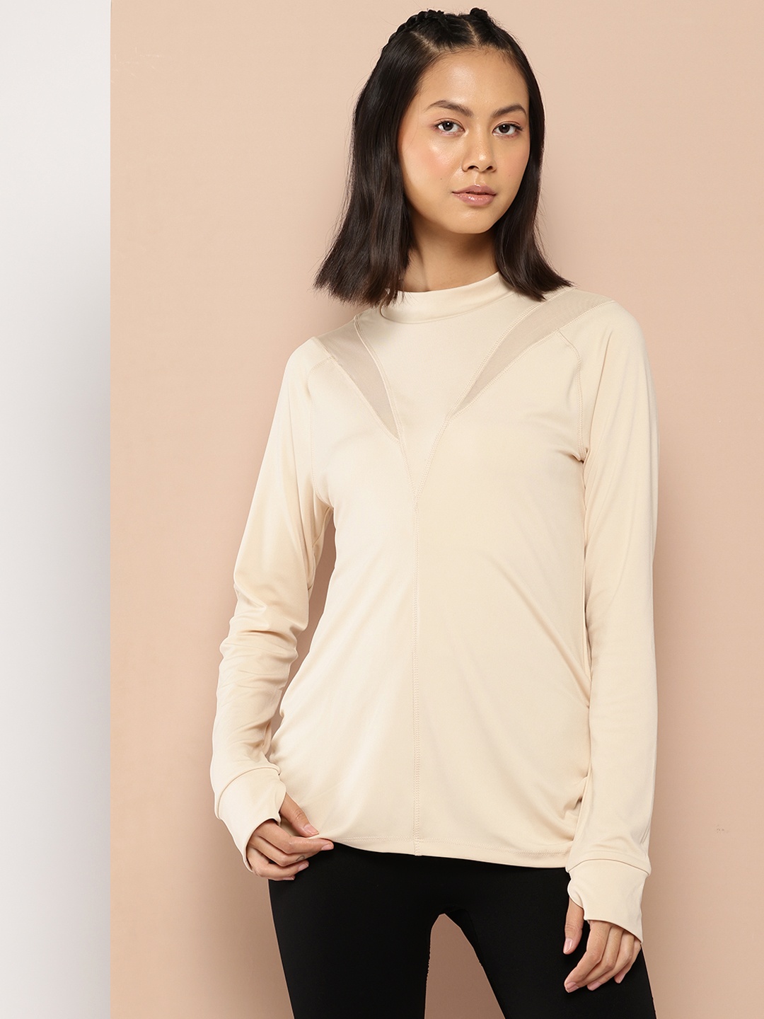 

Alcis Slim Fit Sports T-shirt, Beige