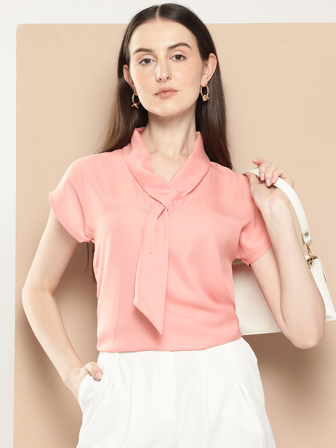 

her by invictus Extended Sleeves Top, Pink