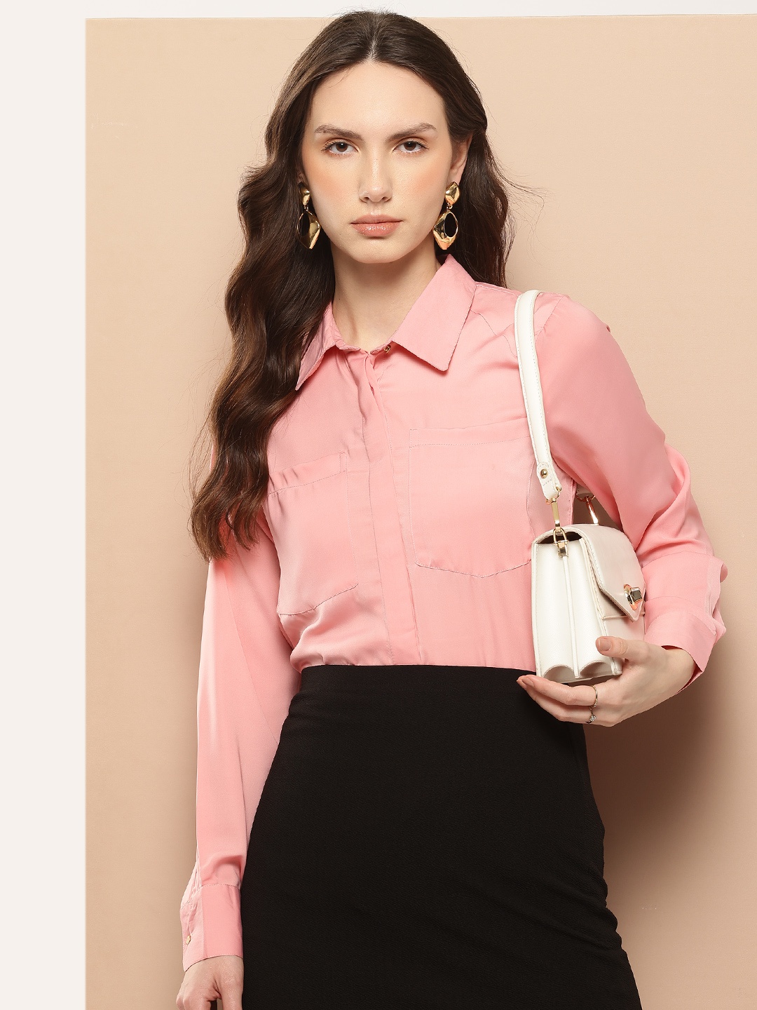

her by invictus Opaque Formal Shirt, Pink