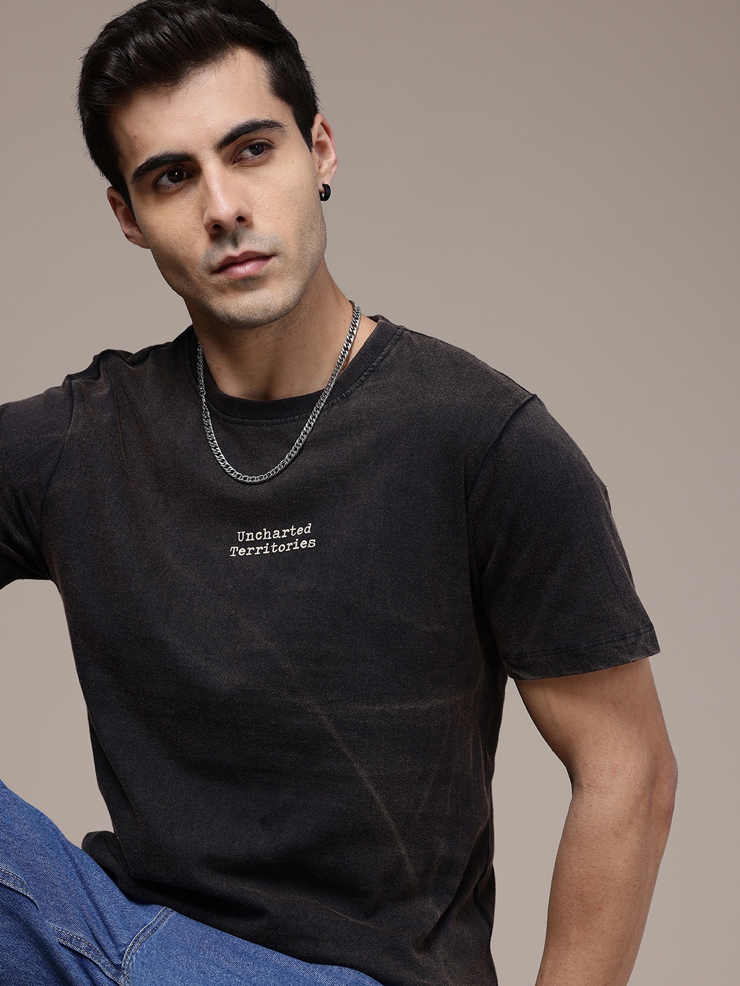 

The Roadster Life Co. Pure Cotton T-shirt, Charcoal