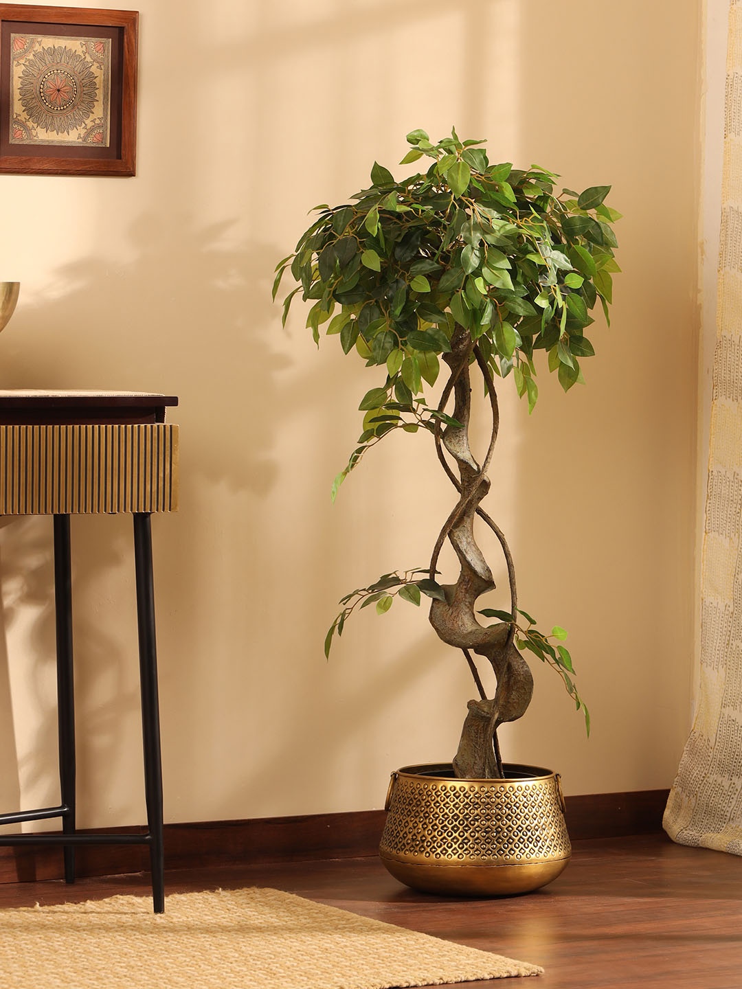 

Elemntl Green Non-Hanging Bonsai With Pot Artificial Plant