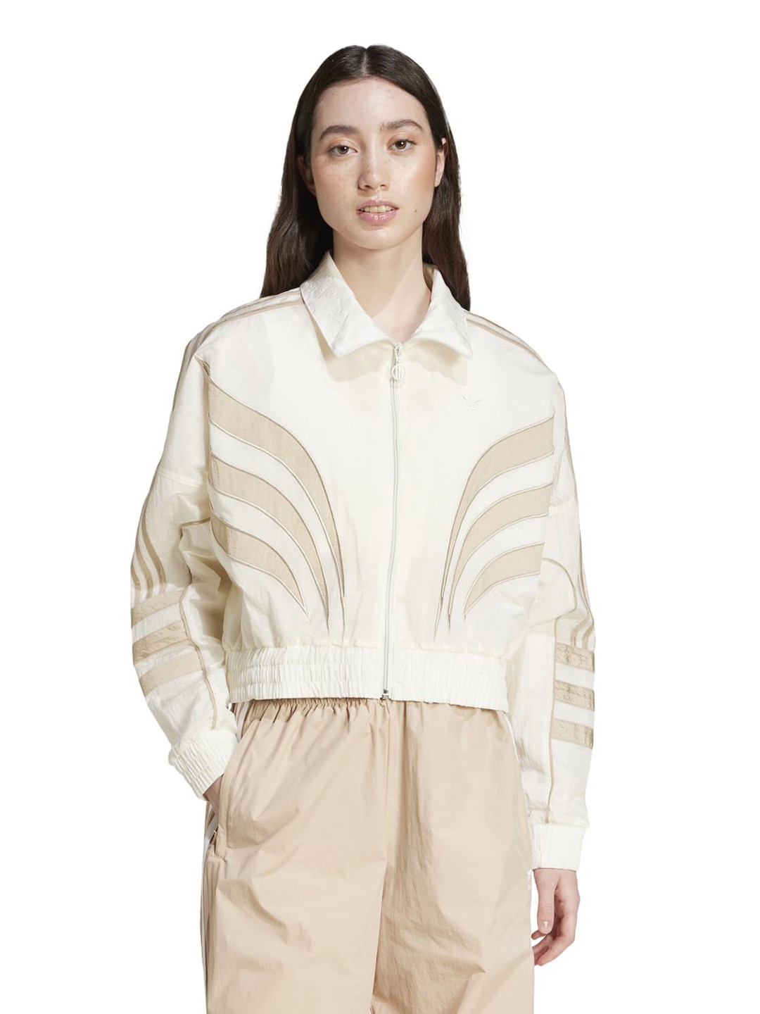 

ADIDAS Originals Striped Shirt Style Top, White