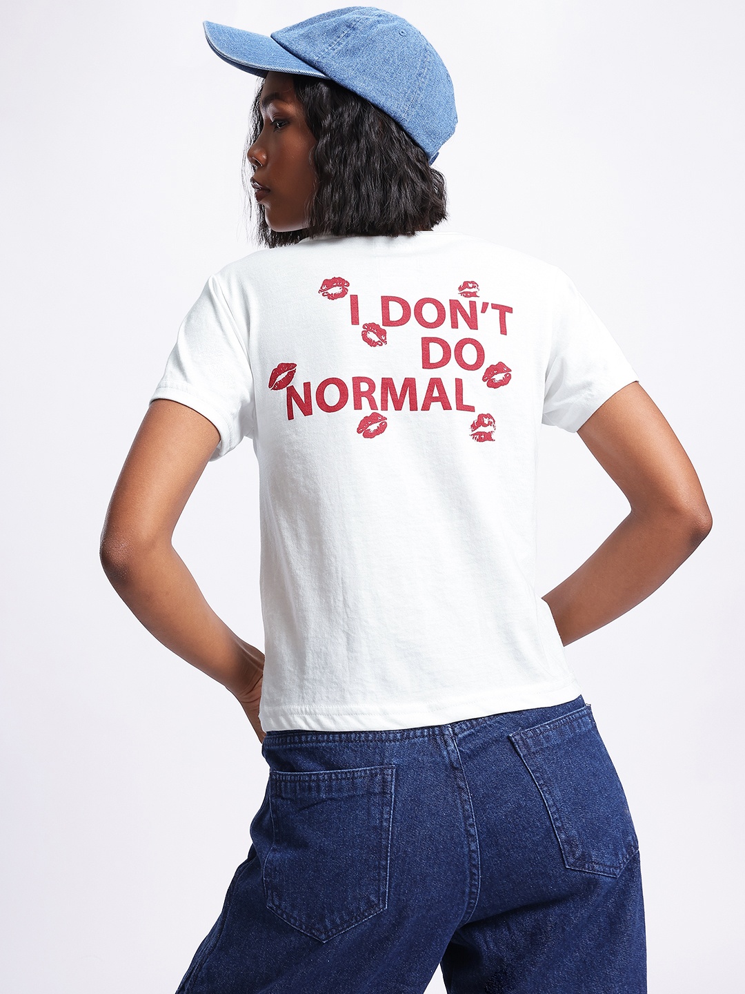 

glitchez Chill Mode Printed T-shirt, White