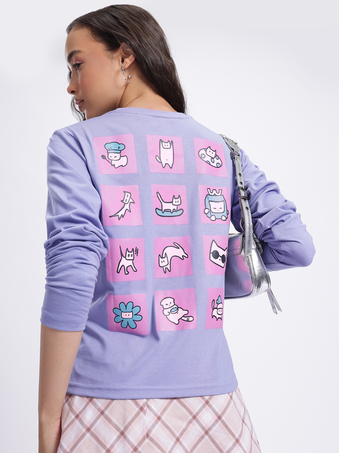 

glitchez Meowgical Vibes ComfyCore Breathable T-Shirt, Lavender