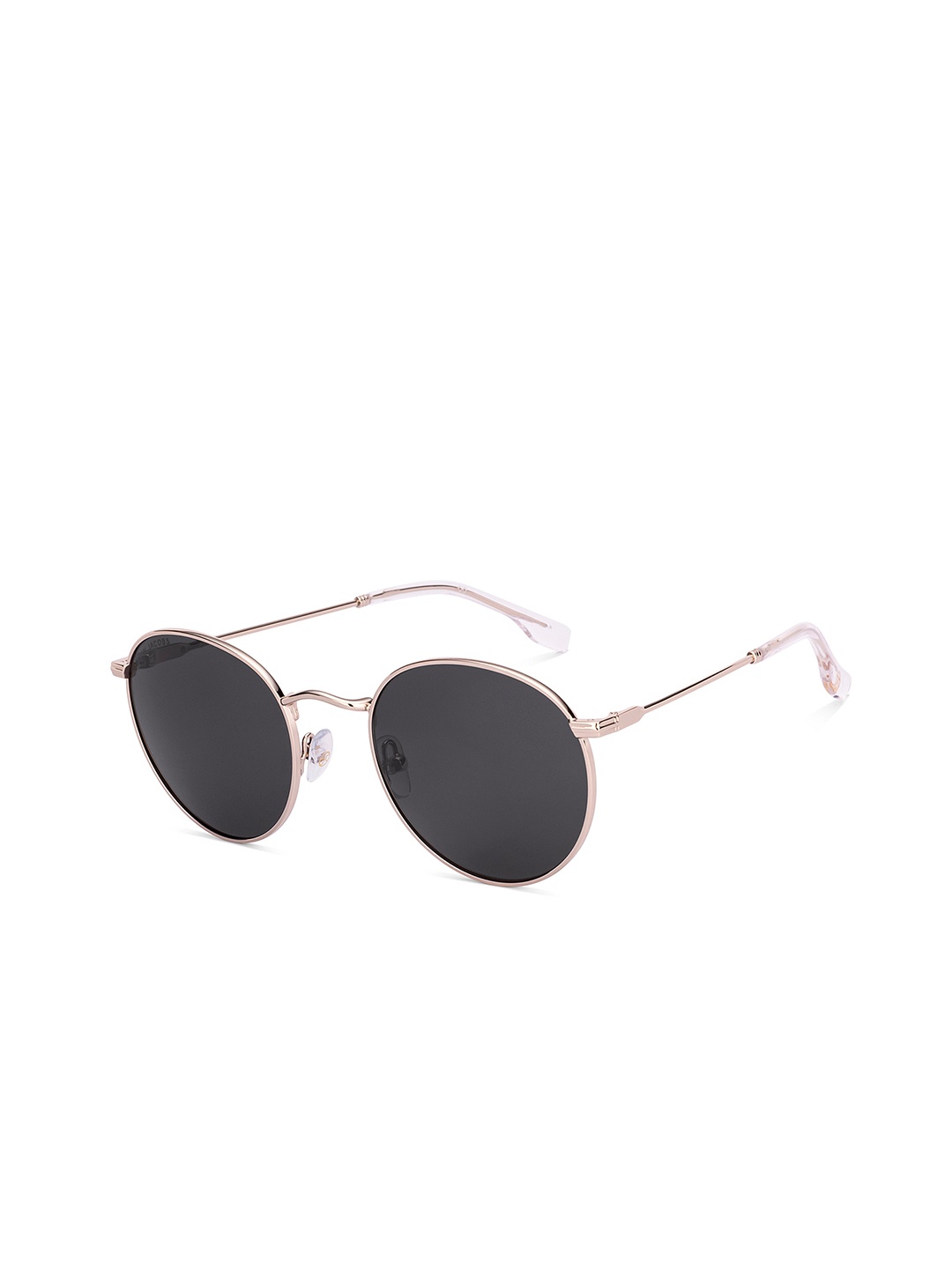 

John Jacobs Unisex Round Sunglasses with Polarised and UV Protected Lens, Grey
