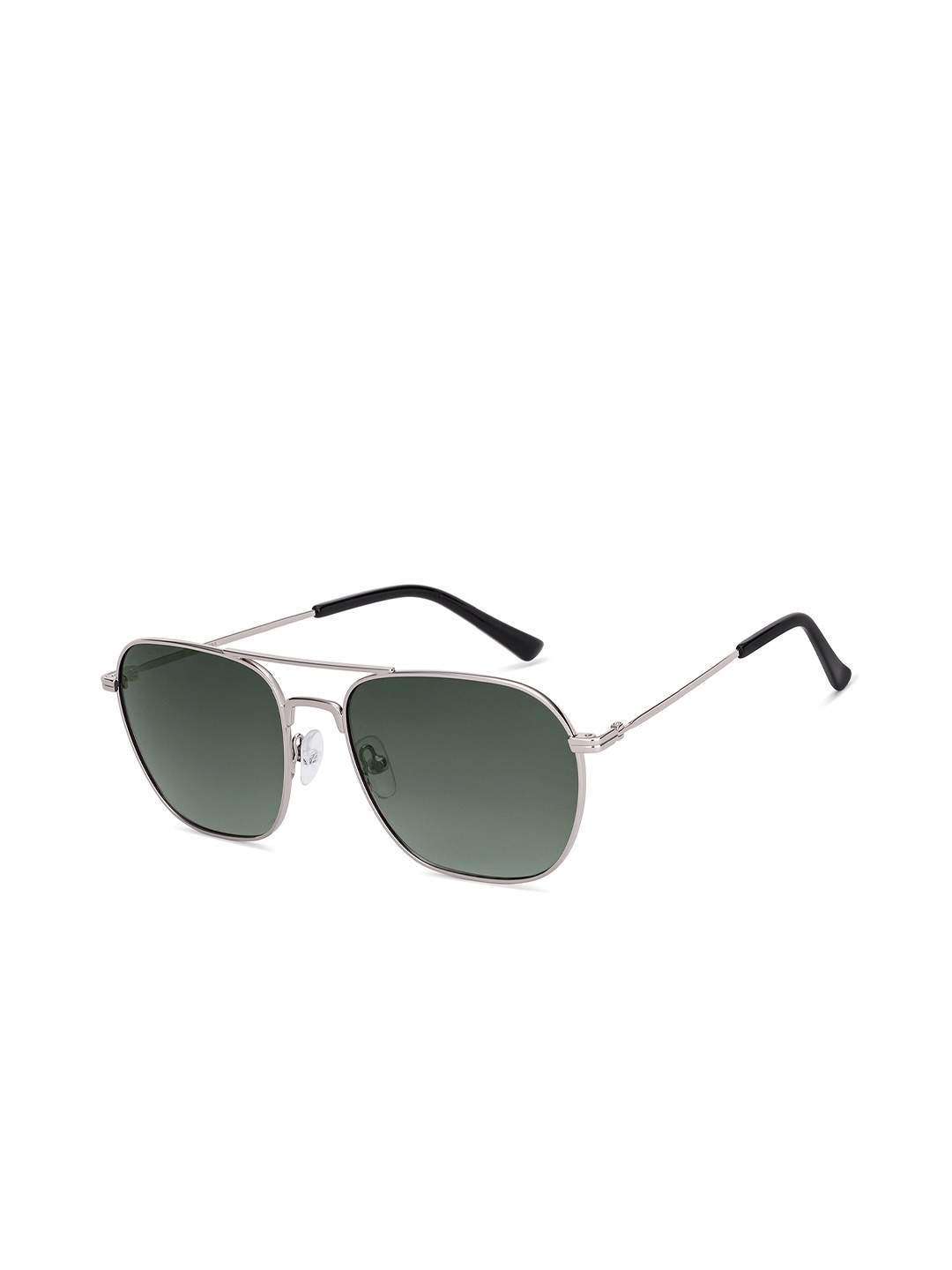 

John Jacobs Unisex Square Sunglasses with Polarised and UV Protected Lens 222545, Green