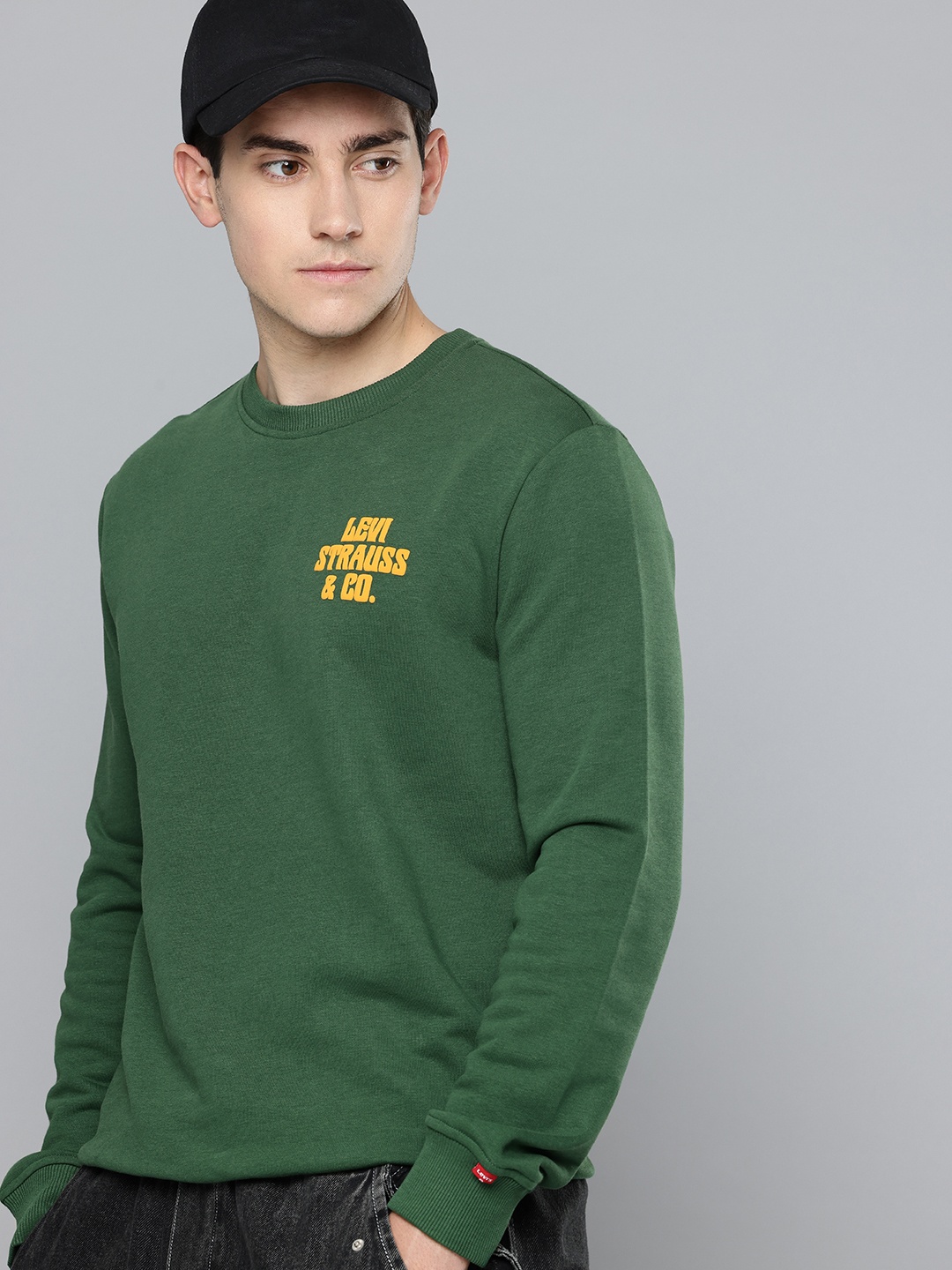 

Levis Relaxed Fit Typography Printed Sweatshirt, Green