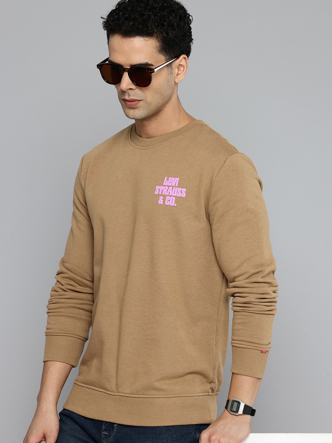 

Levis Long Sleeves Sweatshirt, Brown