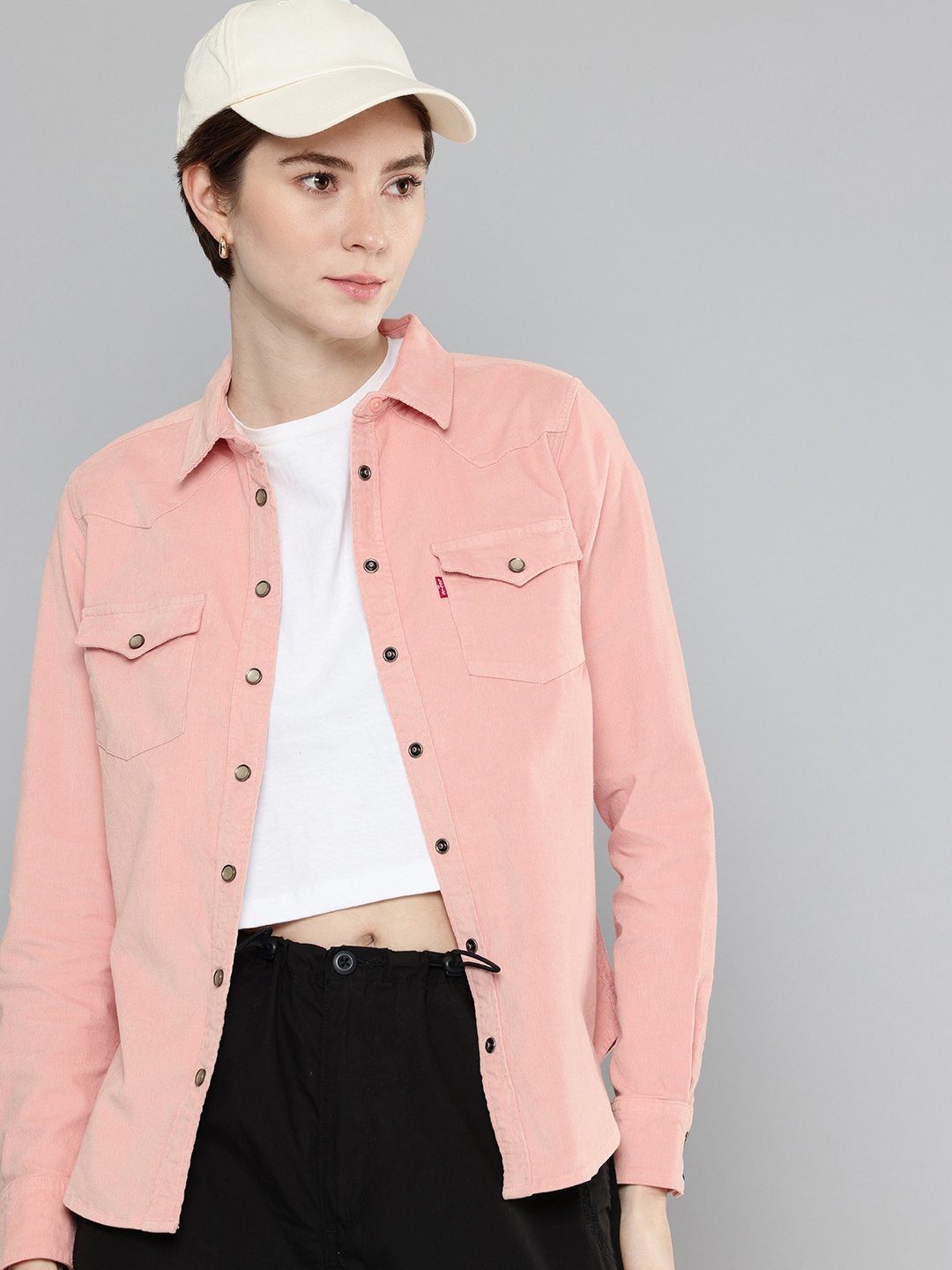 

Levis Corduroy Casual Shirt, Pink