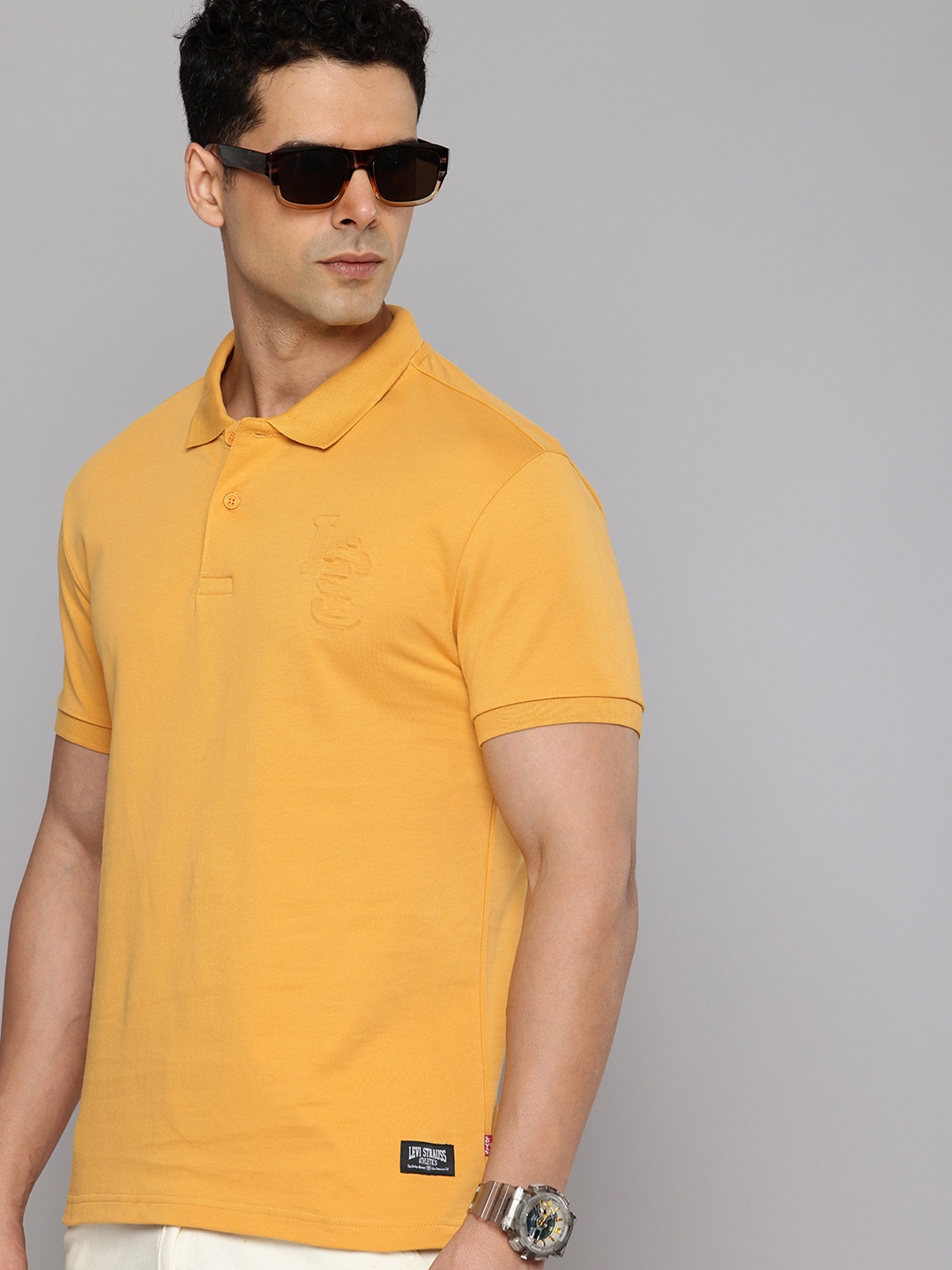 

Levis Polo Collar Slim Fit Pure Cotton T-shirt, Yellow