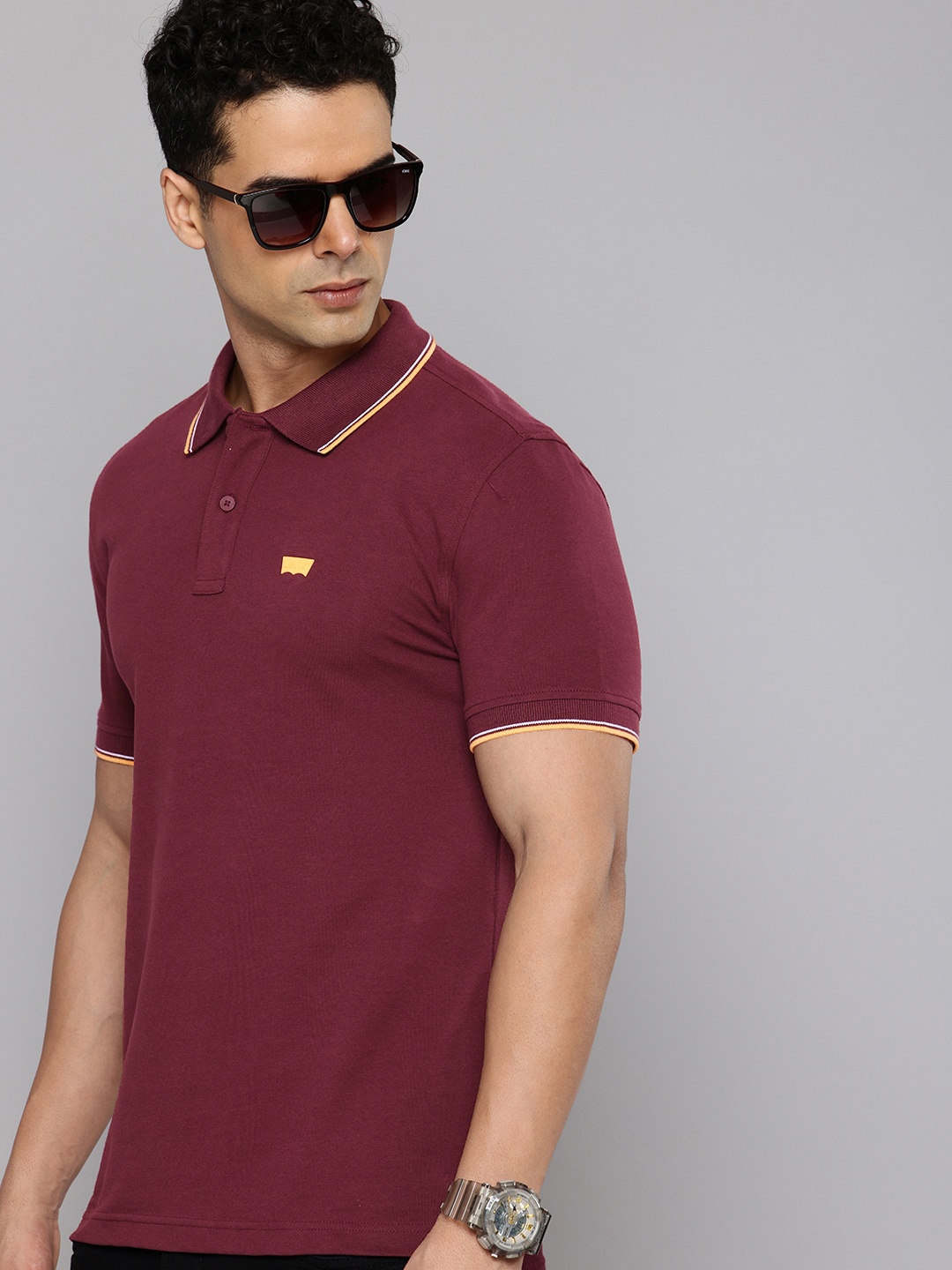 

Levis Polo Collar Slim Fit T-shirt, Burgundy