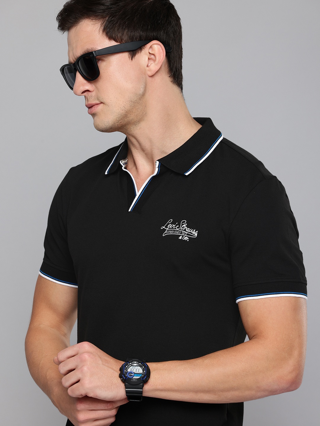

Levis Polo Collar Slim Fit T-shirt, Black