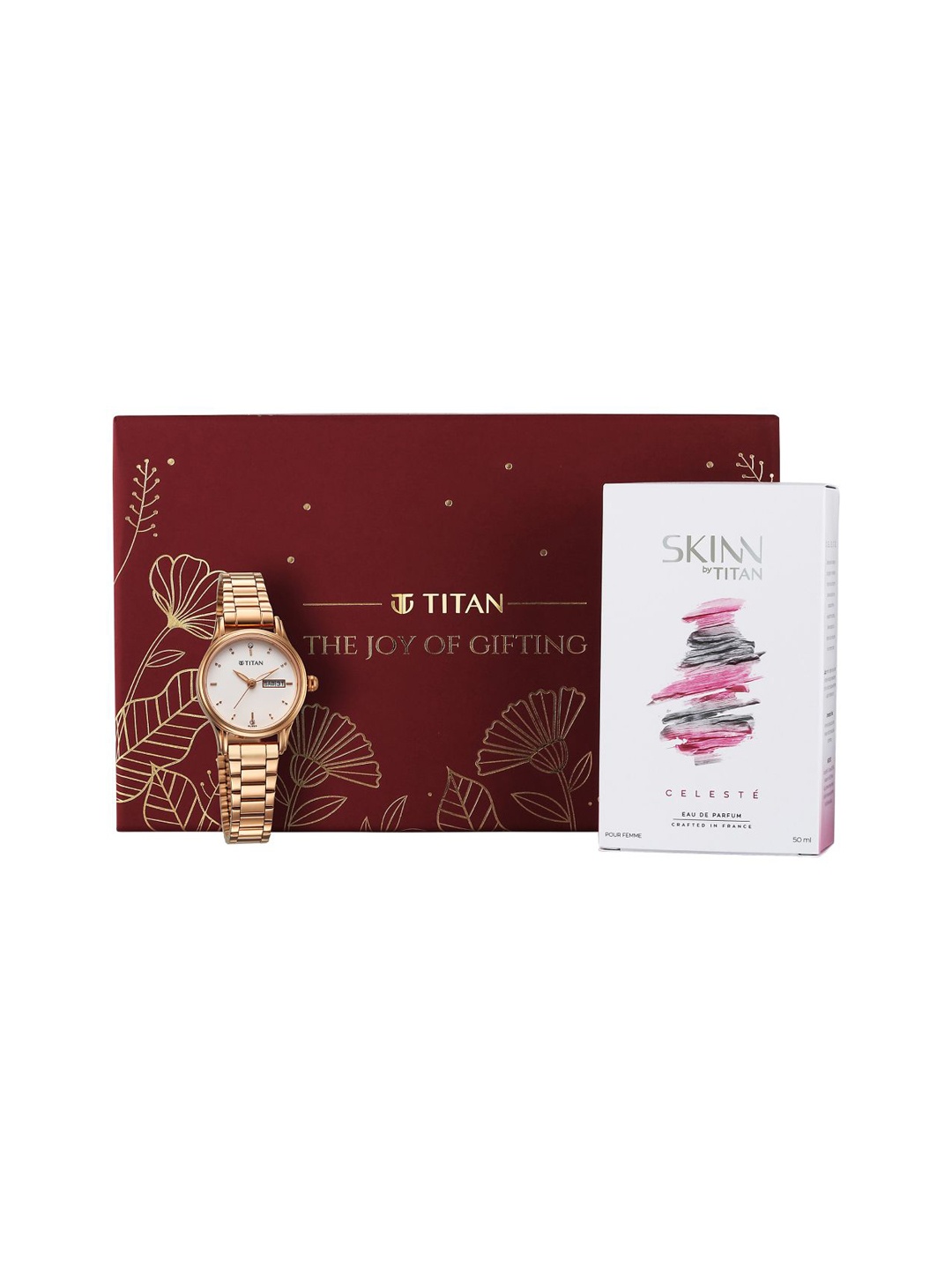 

Titan Women's Lagan Watch With Celeste EDP Set - 100ml, Silver