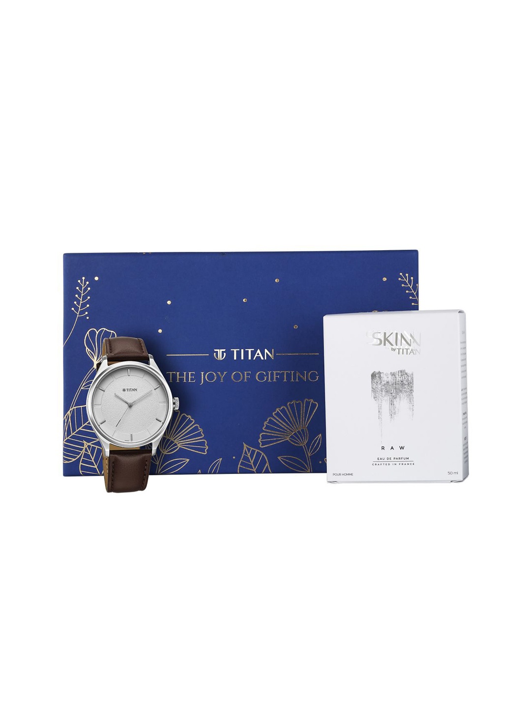 

Titan Men's Classic Watch With Skinn Raw EDP-50 ml, Grey